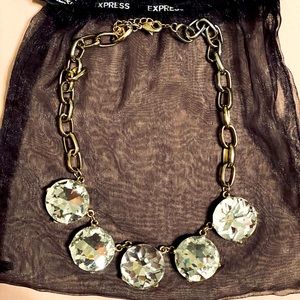 Express large circle necklace